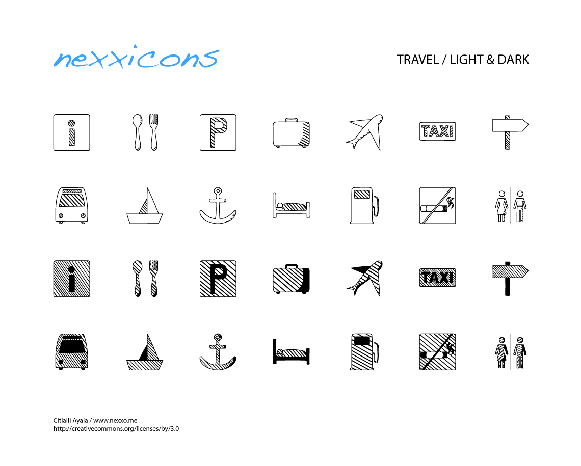 Travel Icon Set Full